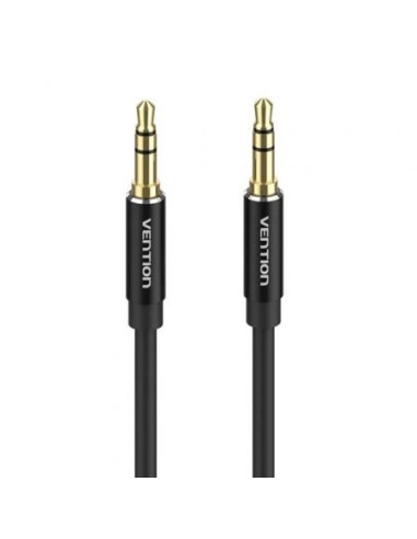 Cable estéreo vention baxbd/ jack 3.5 macho - jack 3.5 macho/ 50cm/ negro