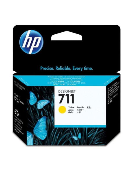 Cartucho de tinta original hp nº711/ amarillo