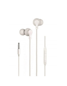 Auriculares intrauditivos daewoo dw2014/ con micrófono/ jack 3.5/ blancos