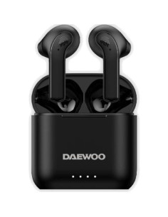 Auriculares bluetooth daewoo dw2020 con estuche de carga/ autonomía 5h/ negros