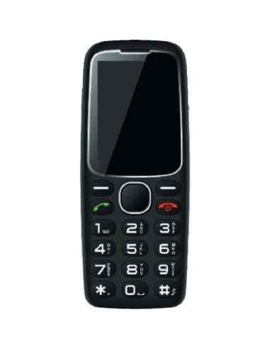 Teléfono móvil daewoo dw8001bk para personas mayores/ negro