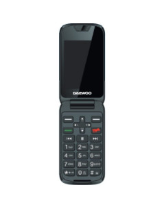 Teléfono móvil daewoo dw8002bk para personas mayores/ negro