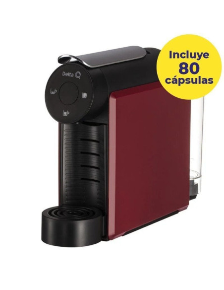 Cafetera de cápsulas delta mini qool/ roja