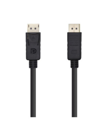 Cable displayport 1.2 4k aisens a124-0388/ displayport macho - displayport macho/ hasta 5w/ 2300mbps/ 10m/ negro