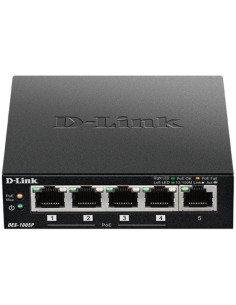 Switch d-link des-1005p 5 puertos/ rj45 10/100mbps poe