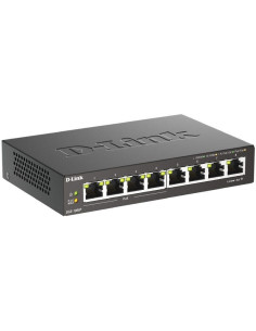 Switch d-link dgs-1008p 8 puertos/ rj-45 gigabit 10/100/1000/ poe