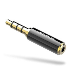 Adaptador jack vention bfbb0/ jack 3.5 macho - jack 2.5 hembra/ negro