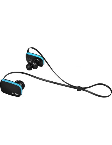 Auriculares inalámbricos deportivos elbe abt-038-dep/ con micrófono/ bluetooth/ azules y negros