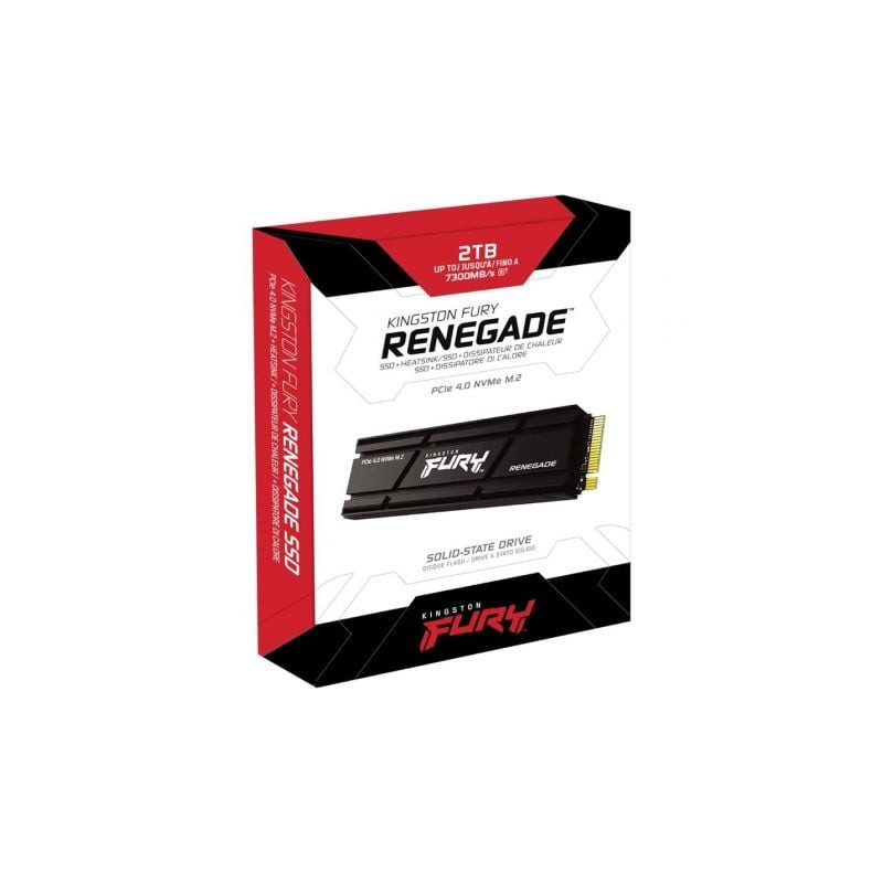 Disco ssd kingston fury renegade ssd 2tb/ m.2 2280 pcie gen4/ con disipador de calor/ full capacity