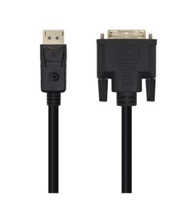 Cable conversor aisens a125-0463/ displayport macho - dvi macho/ hasta 5w/ 2300mbps/ 3m/ negro