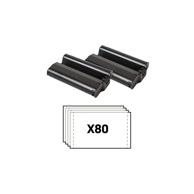 Papel fotográfico + cartuchos para kodak dock pd450 y kd600/ 4'x6'/ 80 hojas