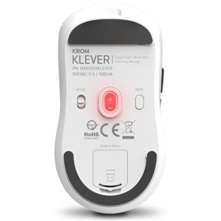 Ratón gaming inalámbrico krom klever/ hasta 10000 dpi