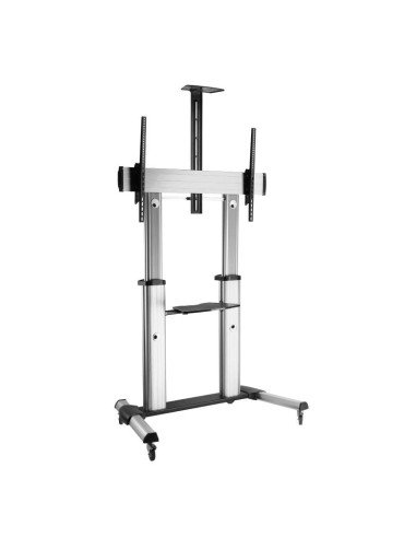 Soporte de suelo inclinable con ruedas fonestar sts-40106p para tv de 60-100'/ hasta 100kg