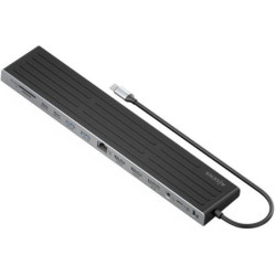 Docking usb tipo-c aisens asuc-13p042-gr/ 2xusb tipo-c/ 1xusb tipo-c pd/ 2xusb/ 2xhdmi/ 1xdisplayport/ 1xlector de tarjetas/