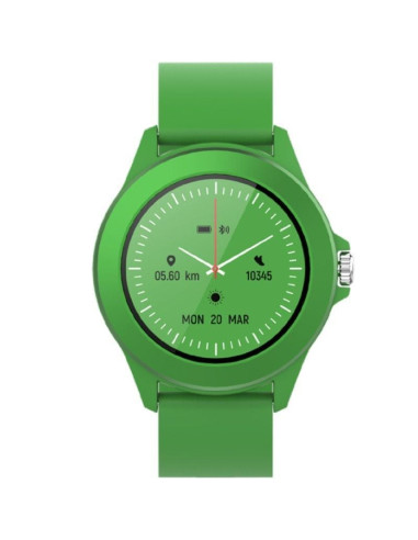 Smartwatch forever colorum cw-300/ notificaciones/ frecuencia cardíaca/ verde