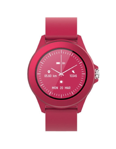 Smartwatch forever colorum cw-300/ notificaciones/ frecuencia cardíaca/ magenta