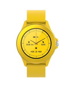Smartwatch forever colorum cw-300/ notificaciones/ frecuencia cardíaca/ amarillo