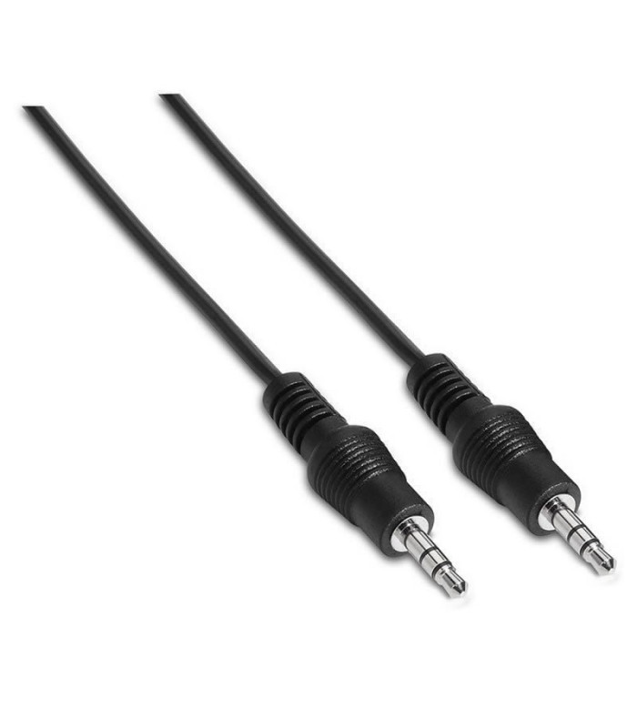 Cable estéreo aisens a128-0141/ jack 3.5 macho - jack 3.5 macho/ hasta 0.1w/ 30cm/ negro