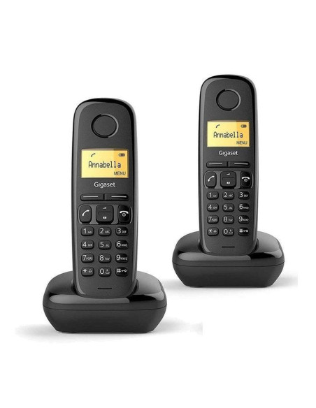 Teléfono inalámbrico gigaset a170/ pack duo/ negro