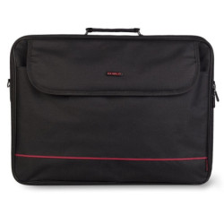 Maletín monray passenger plus para portátiles hasta 18'/ cinta para trolley/ negro