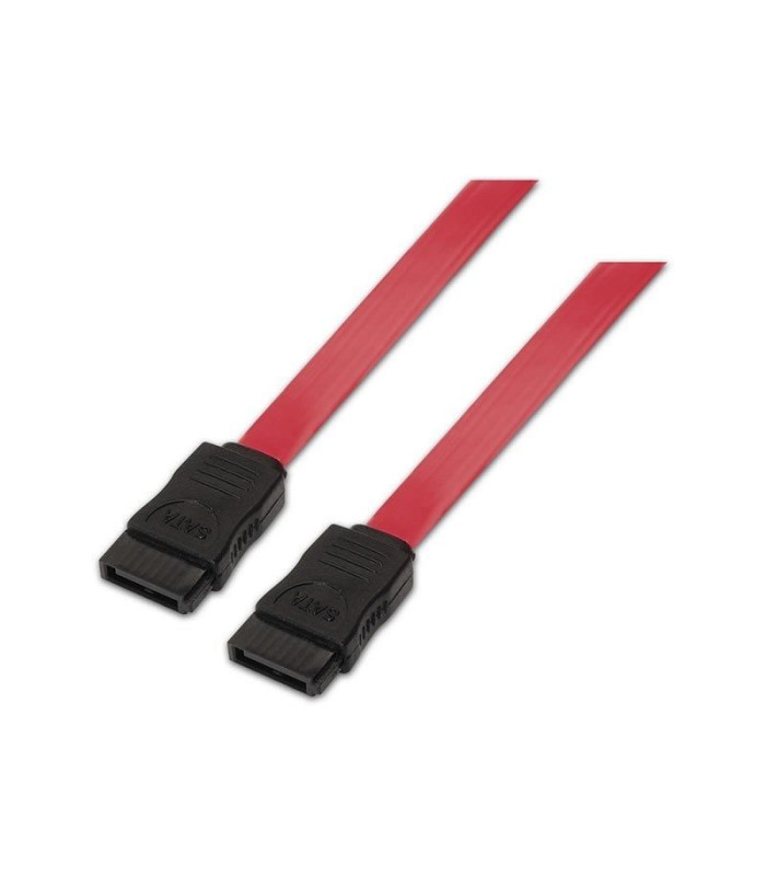 Cable sata aisens a130-0153/ sata hembra - sata hembra/ hasta 0.1w/ 768mbps/ 50cm/ rojo