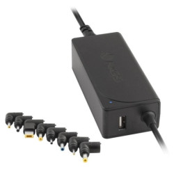 Cargador de portátil ngs w-45w/ 1xusb/ 45w/ automático/ 8 conectores/ voltaje 19-20v