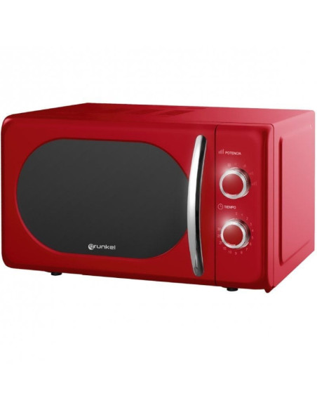 Microondas grunkel vintage mw-20rojo/ 700w/ capacidad 20l/ rojo