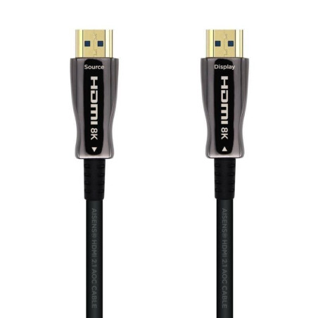 Cable hdmi 2.1 aoc 8k aisens a153-0524/ hdmi macho - hdmi macho/ 100m/ negro