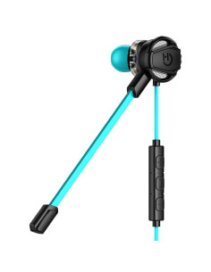 Auriculares gaming con micrófono hiditec taiko/ jack 3.5/ azules