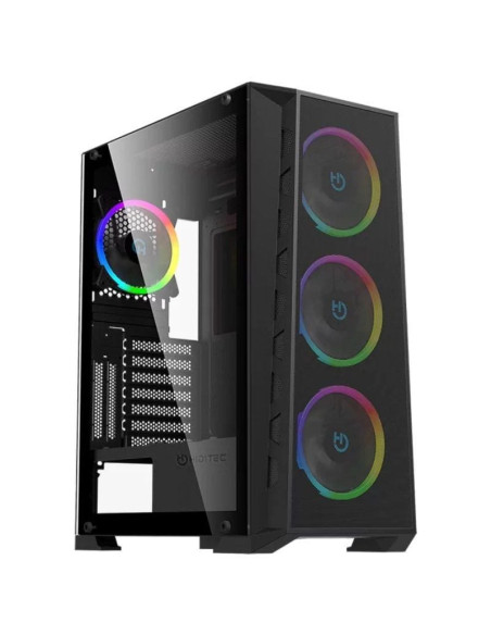 Caja gaming semitorre hiditec mh12 metal mesh