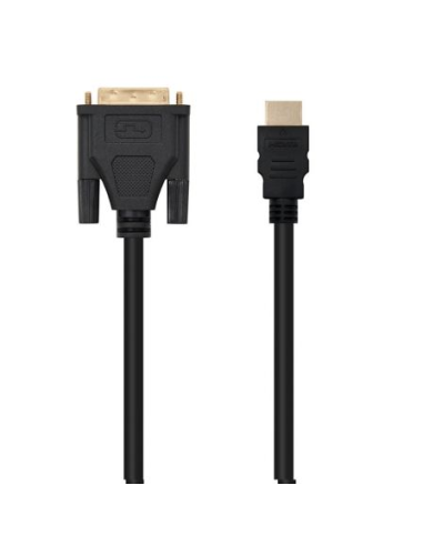 Cable hdmi nanocable 10.15.0502/ dvi macho - hdmi macho/ 1.8m/ negro