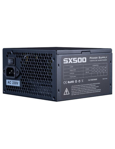 Fuente de alimentación hiditec sx 500 bulk/ 500w/ ventilador 12cm/ incluye cable de alimentación 1.5m