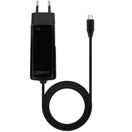 Cargador de portátil gan tooq tqlc-usbcgan100pd-c usb tipo-c/ 45w/ automático/ voltaje 5-20v