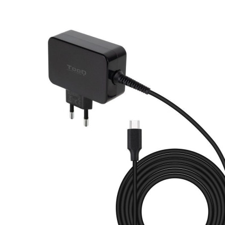 Cargador de portátil gan tooq tqlc-usbcgan65pd usb tipo-c/ 65w/ automático/ voltaje 5-20v