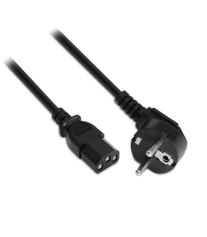 Cable alimentación aisens a132-0167/ cee(7-7) macho - c13 hembra/ hasta 1500w/ 1.5m/ negro
