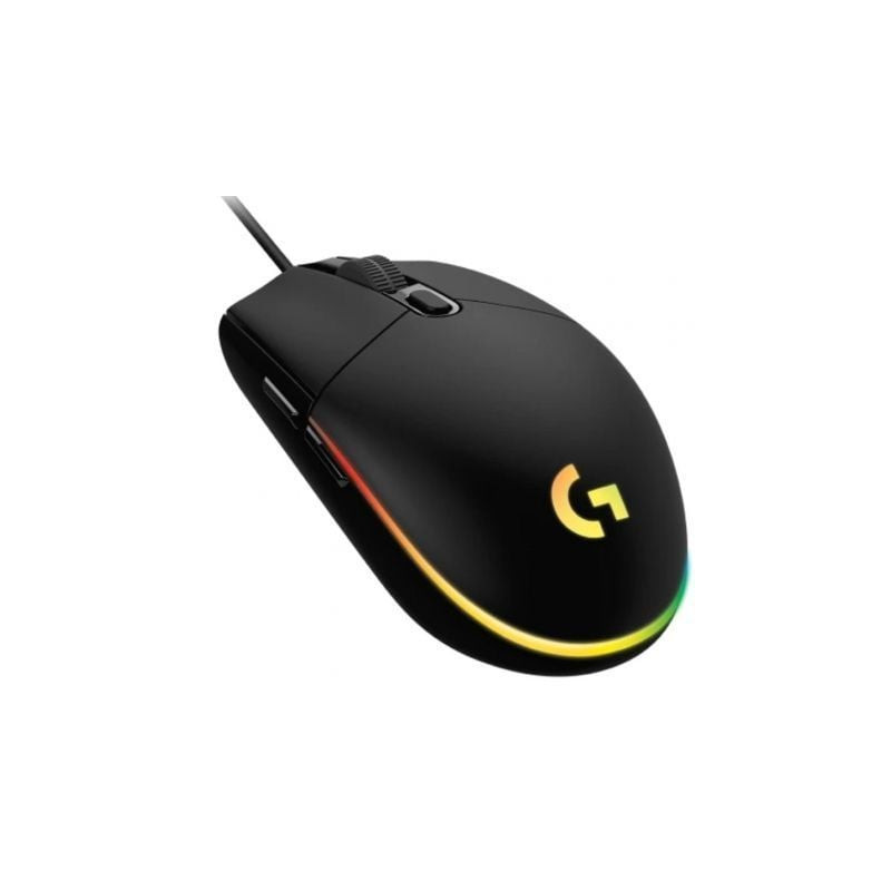Ratón gaming logitech g102 lightsync/ hasta 8000 dpi/ negro
