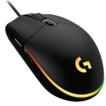 Ratón gaming logitech g102 lightsync/ hasta 8000 dpi/ negro