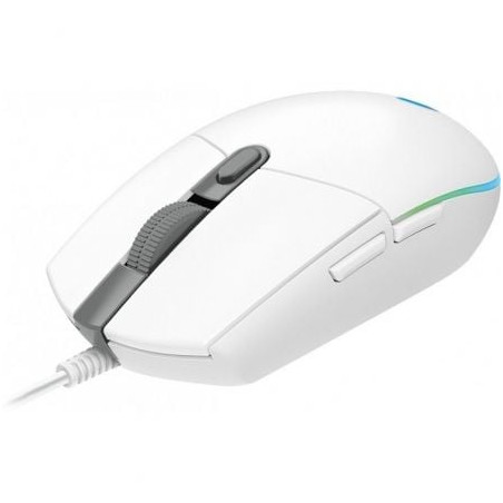 Ratón gaming logitech g102 lightsync/ hasta 8000 dpi/ blanco