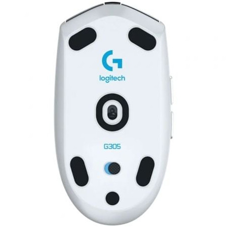 Ratón gaming inalámbrico logitech g305 lightspeed/ hasta 12000 dpi/ blanco