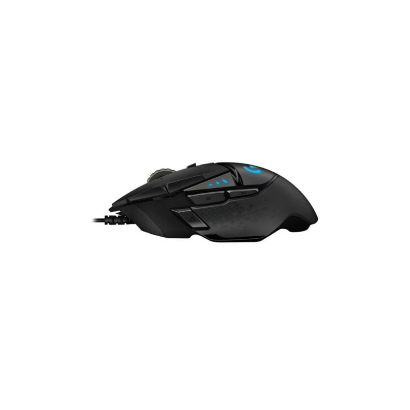 Ratón gaming logitech g502 hero/ hasta 25600 dpi/ negro