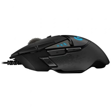 Ratón gaming logitech g502 hero/ hasta 25600 dpi/ negro