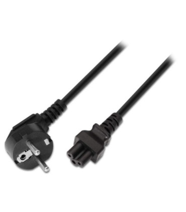 Cable alimentación trébol aisens a132-0172/ cee(7-7) macho - c5 hembra/ hasta 1500w/ 1.5m
