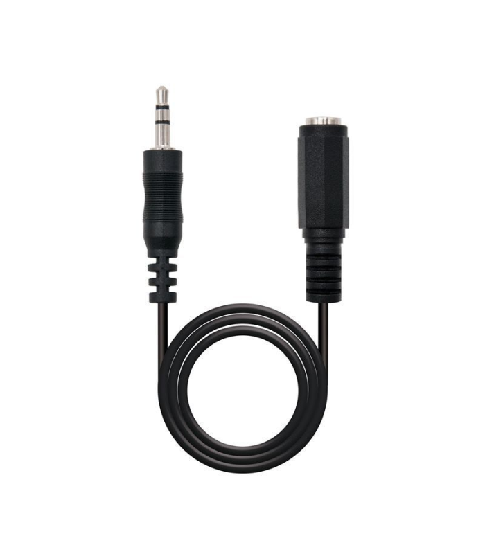 Cable estéreo nanocable 10.24.0201/ jack 3.5 macho - jack 3.5 hembra/ 1.5m