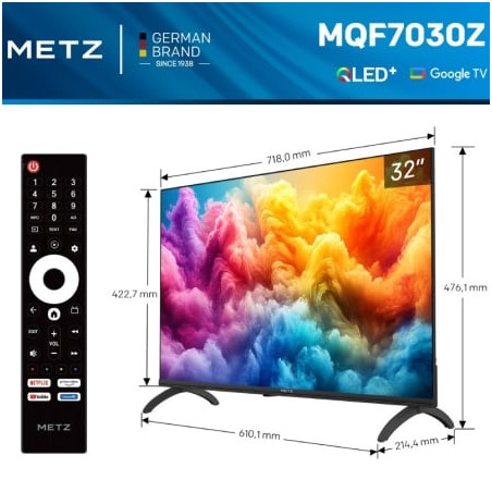 Televisor metz qled+ 32mqf7030z 32'/ hd/ smart tv/ wifi
