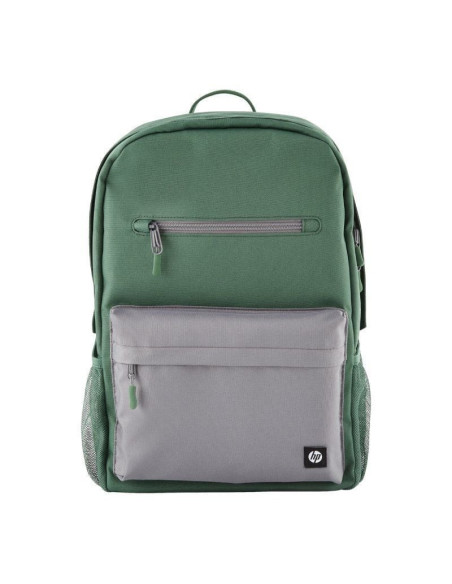 Mochila hp 7j595aa campus para portátiles hasta 15.6'/ verde y gris