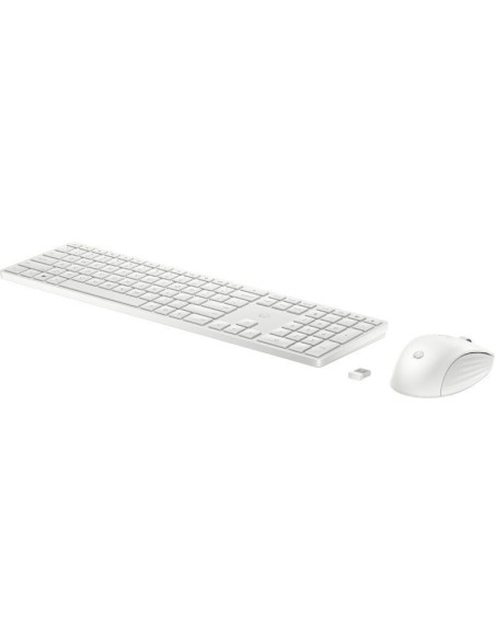 Teclado y ratón inalámbricos hp 650/ blanco