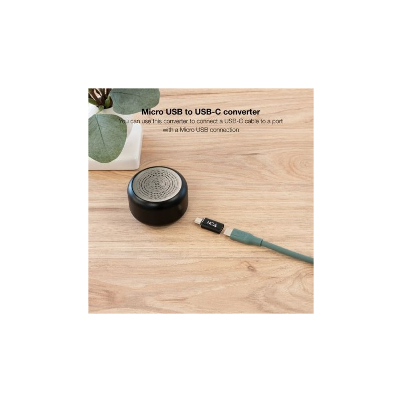 Adaptador nanocable 10.02.0014/ microusb macho - usb tipo-c hembra
