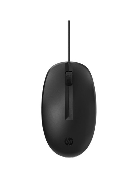 Ratón hp 125/ hasta 1200 dpi/ negro/ formato oem