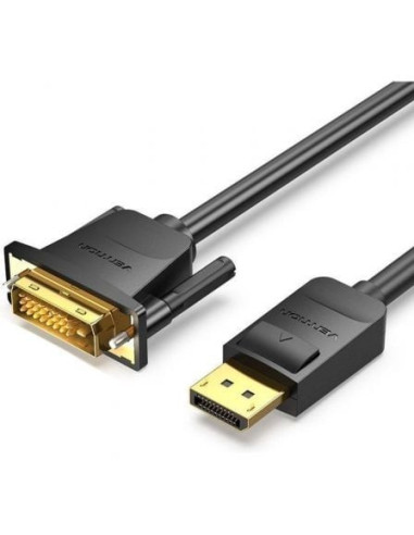 Cable conversor vention hafbf/ displayport macho - dvi macho/ 1m/ negro