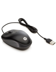 Ratón hp g1k28aa/ hasta 1000 dpi/ negro
